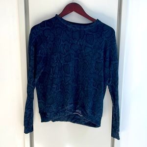 Sundry navy python sweatshirt
